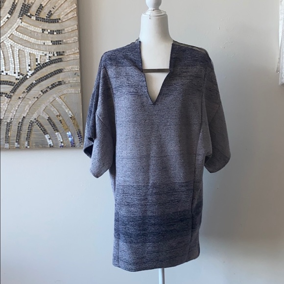 Espaco Fashion - V-Neck Sweater Dress - Picture 1 of 11